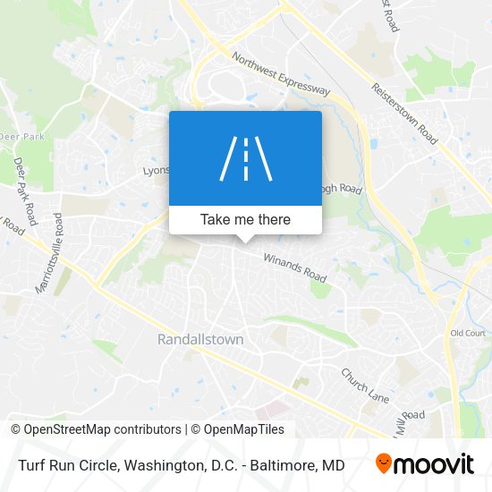 Turf Run Circle map