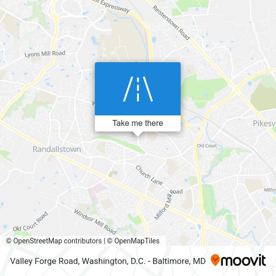 Mapa de Valley Forge Road