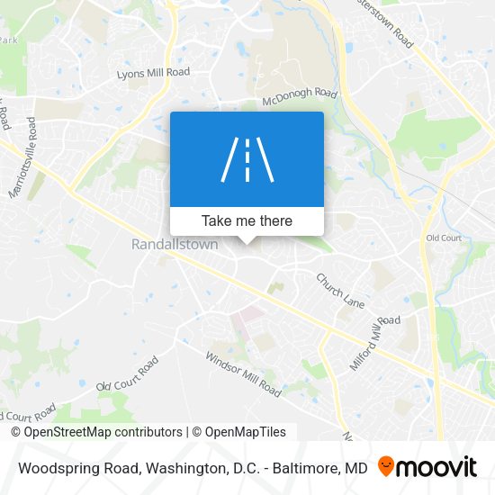 Woodspring Road map