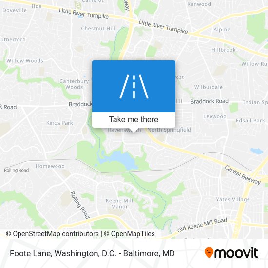Foote Lane map