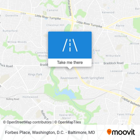 Forbes Place map