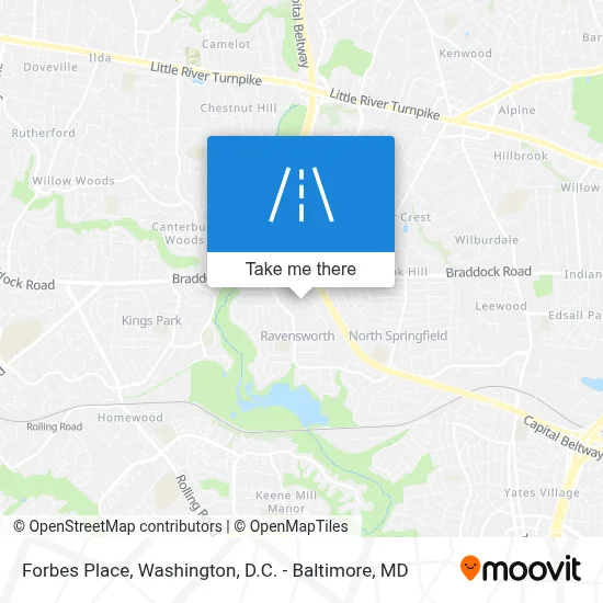 Forbes Place map