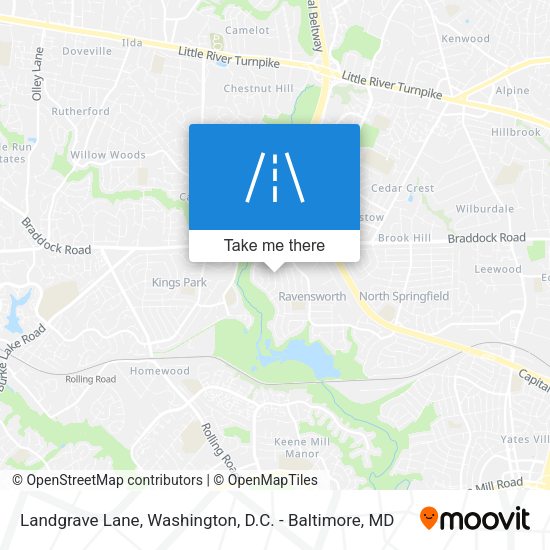 Landgrave Lane map