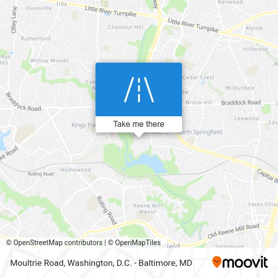Mapa de Moultrie Road