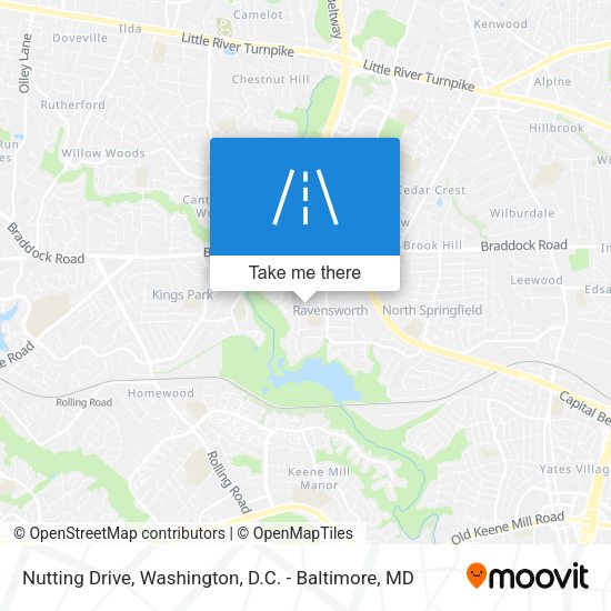 Mapa de Nutting Drive