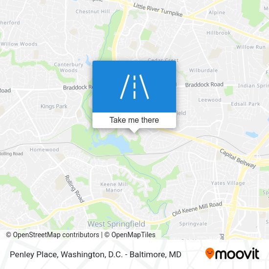 Penley Place map