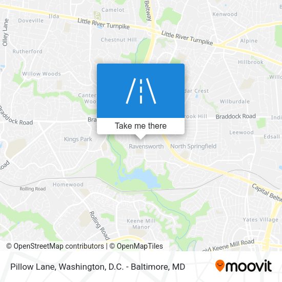 Pillow Lane map