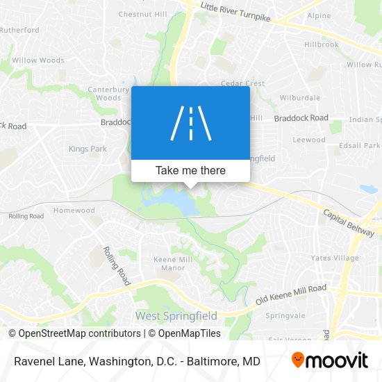 Ravenel Lane map