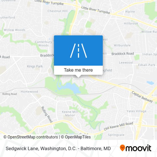 Mapa de Sedgwick Lane