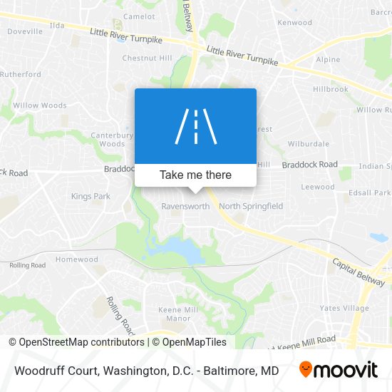 Mapa de Woodruff Court