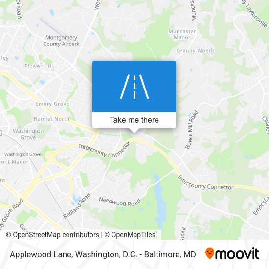 Applewood Lane map