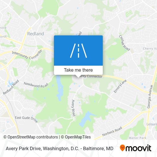 Avery Park Drive map