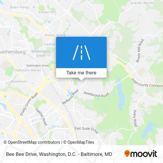 Bee Bee Drive map