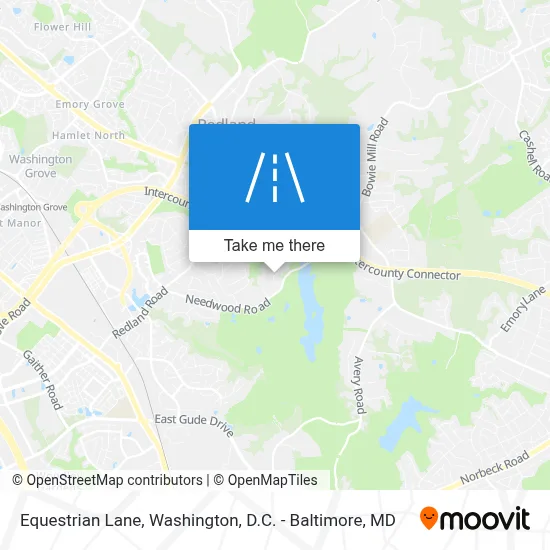 Equestrian Lane map