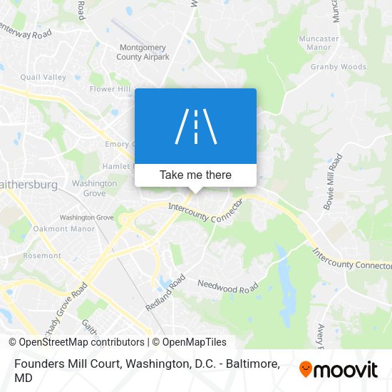 Founders Mill Court map