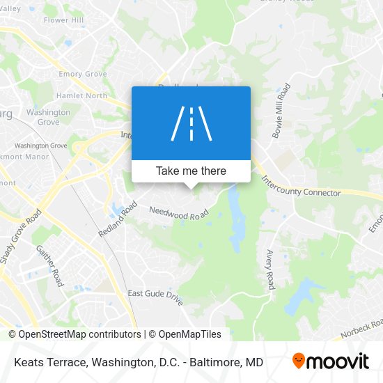 Keats Terrace map