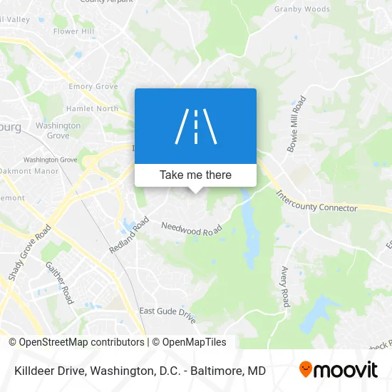 Killdeer Drive map