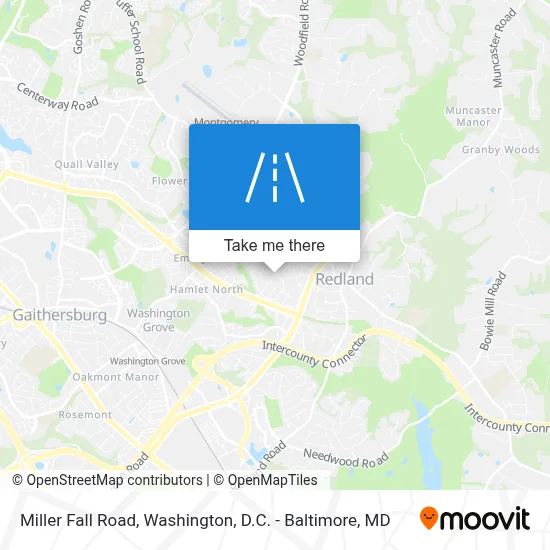 Miller Fall Road map