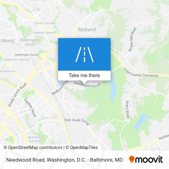Needwood Road map