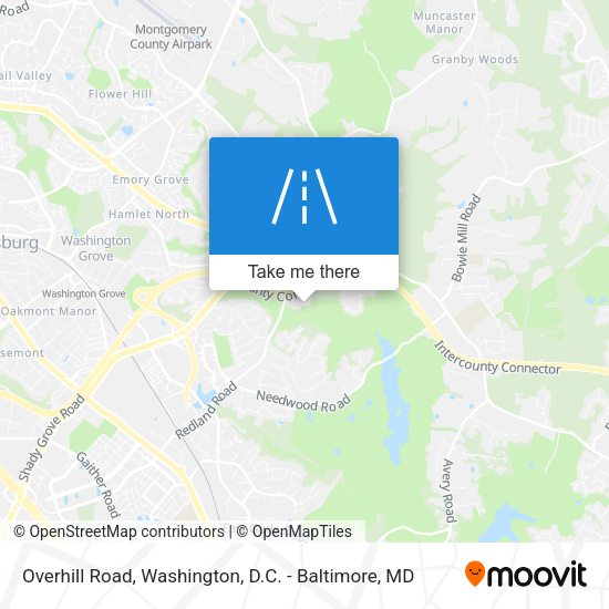Overhill Road map