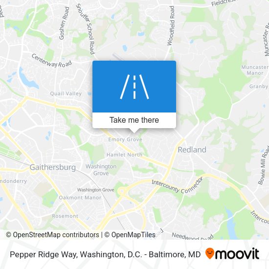 Mapa de Pepper Ridge Way