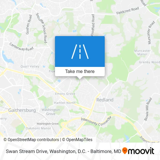 Swan Stream Drive map