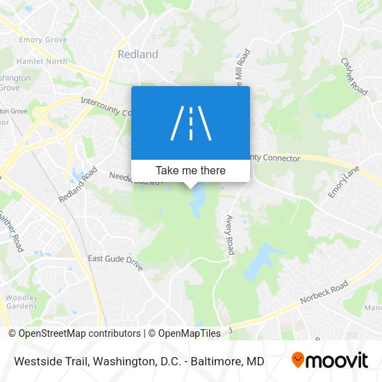 Westside Trail map