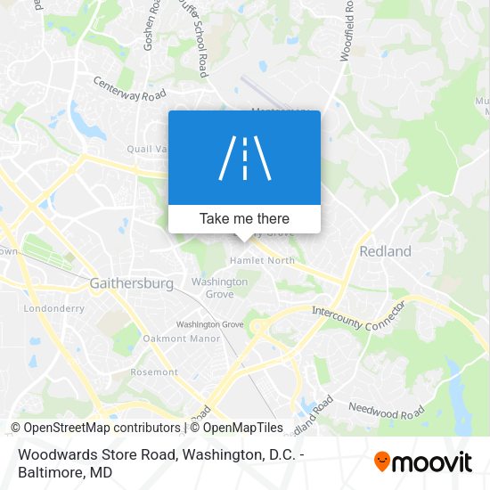 Mapa de Woodwards Store Road