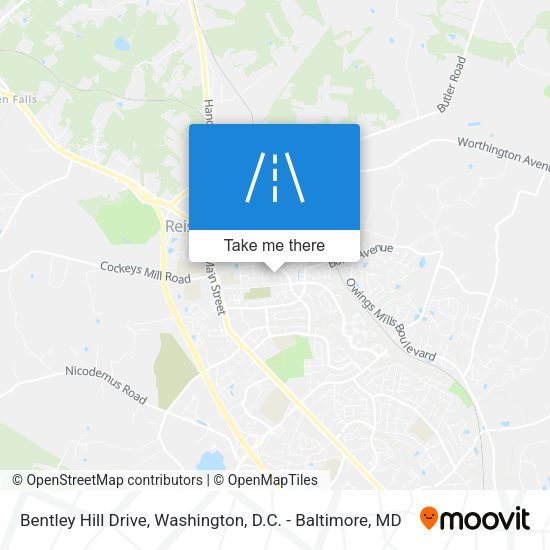 Bentley Hill Drive map