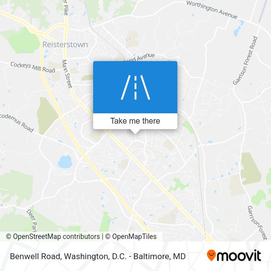 Benwell Road map