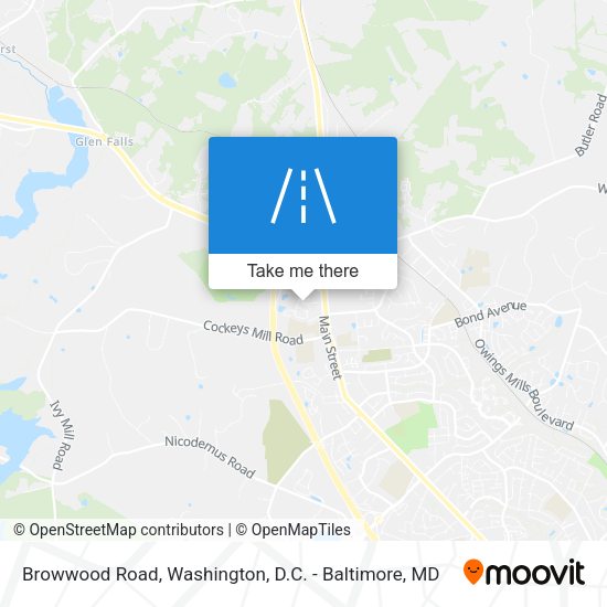 Browwood Road map