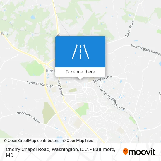 Cherry Chapel Road map