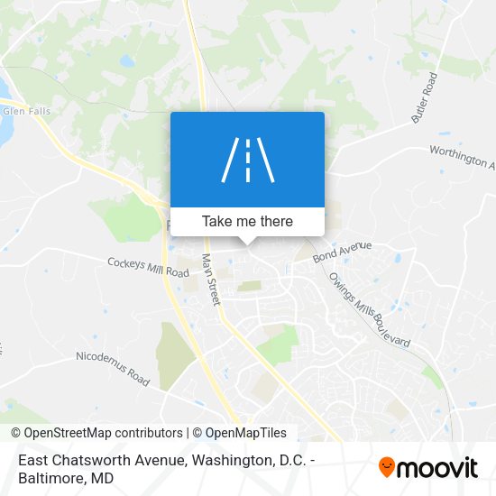 Mapa de East Chatsworth Avenue