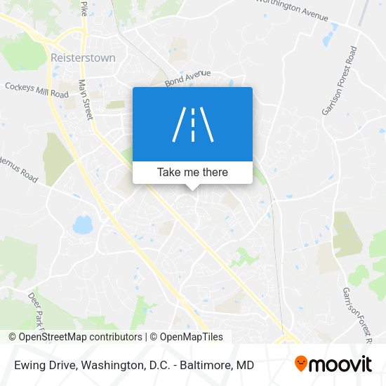 Ewing Drive map