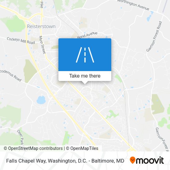 Mapa de Falls Chapel Way