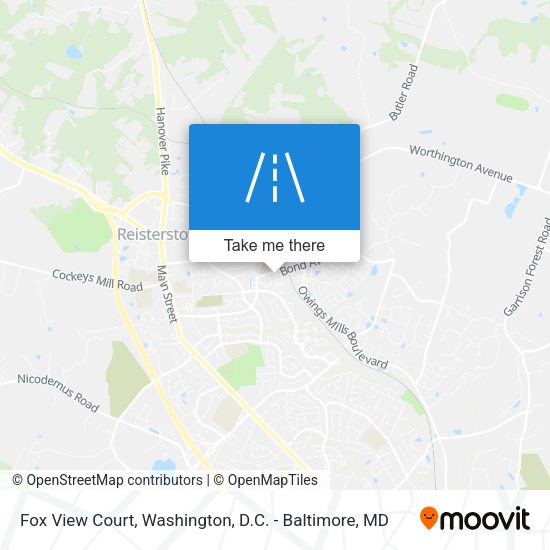 Mapa de Fox View Court