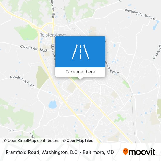 Framfield Road map