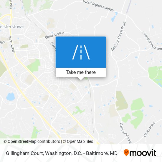 Mapa de Gillingham Court