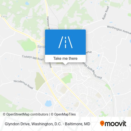 Mapa de Glyndon Drive