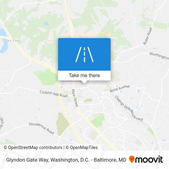 Mapa de Glyndon Gate Way