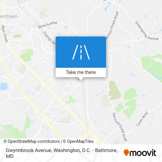 Mapa de Gwynnbrook Avenue