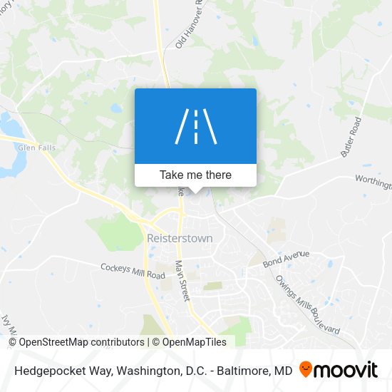 Hedgepocket Way map