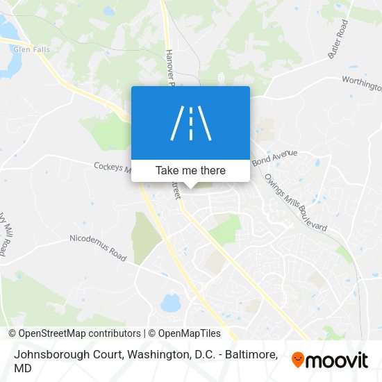 Mapa de Johnsborough Court