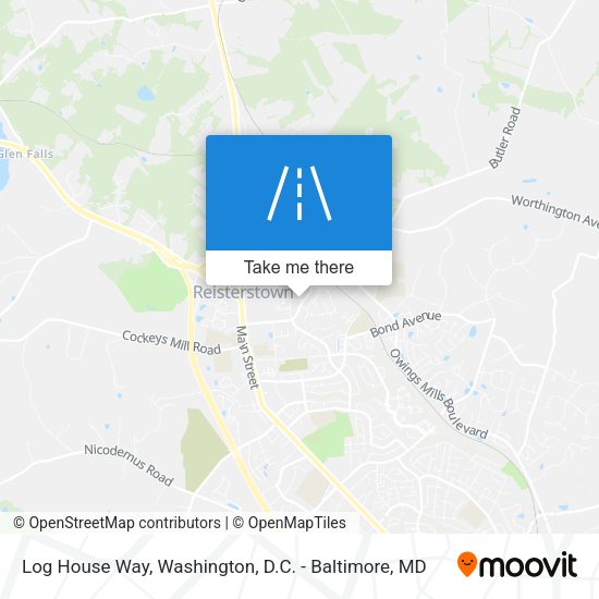 Log House Way map