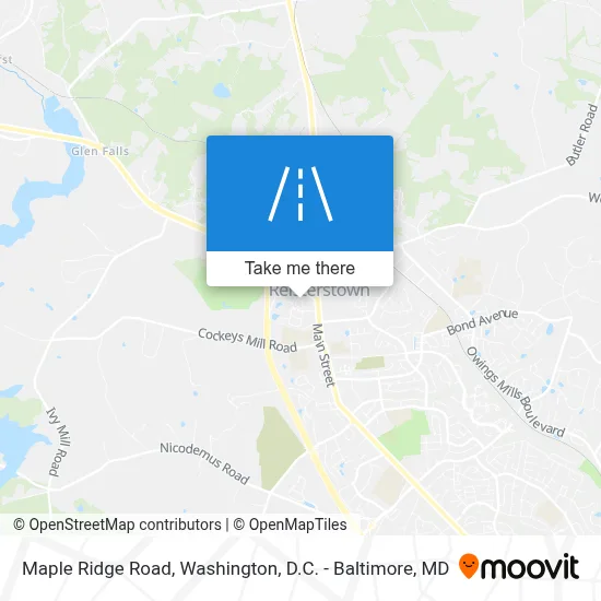 Maple Ridge Road map