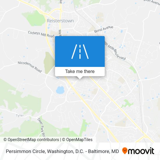Persimmon Circle map