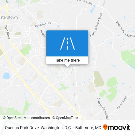 Queens Park Drive map