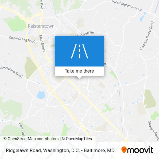 Ridgelawn Road map