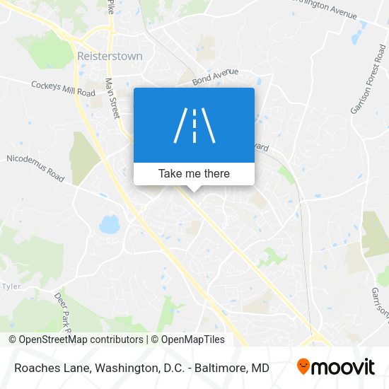 Roaches Lane map