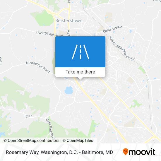 Mapa de Rosemary Way